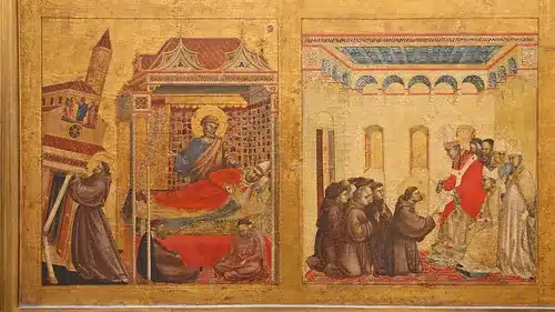 Saint François et le pape